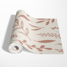 Load image into Gallery viewer, Pink Falling Leaves Yoga Mat