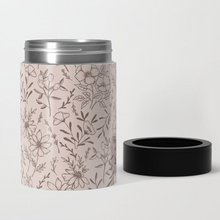 Load image into Gallery viewer, Pink Flower Can Cooler/Koozie