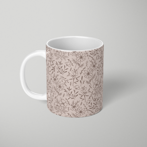 Pink Flower Pattern - Mug