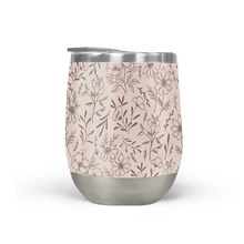 Load image into Gallery viewer, Pink Flower Stemless Wine Tumbler [Wholesale]