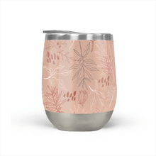 Load image into Gallery viewer, Pink Desert Leaf Stemless Wine Tumbler