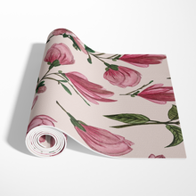 Load image into Gallery viewer, Pink Magnolia Blossom Yoga Mat