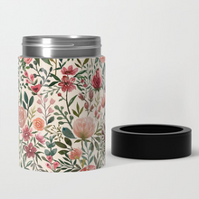 Load image into Gallery viewer, Pink Spring Flowers Can Cooler/Koozie