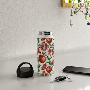 Pomegranate Handle Lid Water Bottle