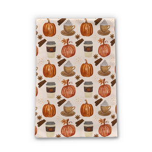 Pumpkin Spice Coffee Tea Towel [Wholesale]