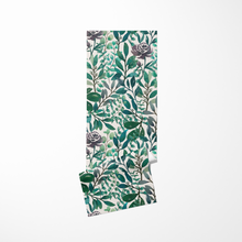 Load image into Gallery viewer, Purple Flowers and Eucalyptus Leaves Yoga Mat