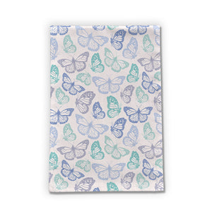 Purple and Green Butterfly Tea Towels [Wholesale]