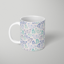 Load image into Gallery viewer, Purple and Green Butterfly Pattern - Mug