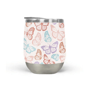 Rainbow Butterfly Stemless Wine Tumblers [Wholesale]
