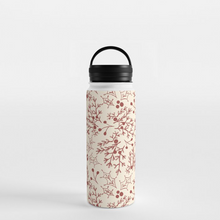 Load image into Gallery viewer, Red Christmas Branch Handle Lid Water Bottle