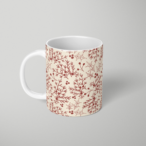 Red Christmas Branch - Mug
