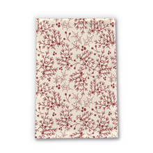 Load image into Gallery viewer, Red Christmas Branch Tea Towel