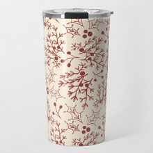 Load image into Gallery viewer, Red Christmas Branch Travel Mug
