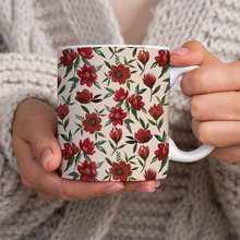 Load image into Gallery viewer, Red Fall Flowers - Mug