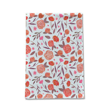 Load image into Gallery viewer, Red Floral Pattern Tea Towel [Wholesale]