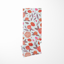 Load image into Gallery viewer, Red Floral Yoga Mat