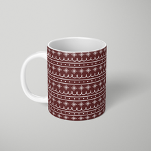 Load image into Gallery viewer, Red Snowflake Pattern - Mug