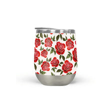 Load image into Gallery viewer, Rose Watercolor Stemless Wine Tumbler