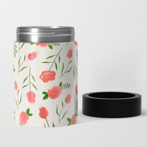 Spring Watercolor Can Cooler