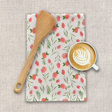 Load image into Gallery viewer, Spring Watercolor Flowers Tea Towels