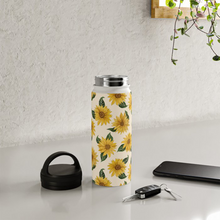 Load image into Gallery viewer, Summer Sunflower Handle Lid Water Bottle