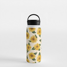 Load image into Gallery viewer, Summer Sunflower Handle Lid Water Bottle