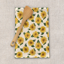 Load image into Gallery viewer, Summer Sunflower Tea Towel