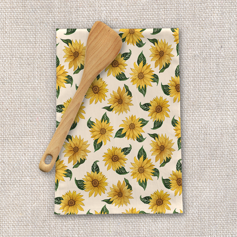 Summer Sunflower Tea Towel [Wholesale]