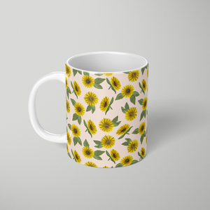 Sunflower Watercolor Pattern - Mug