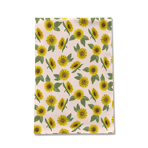 Sunflower Watercolor Pattern Tea Towel [Wholesale]