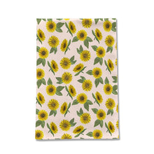 Load image into Gallery viewer, Sunflower Watercolor Pattern Tea Towel