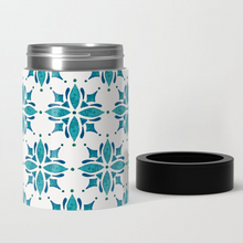 Load image into Gallery viewer, Teal Watercolor Tile Can Cooler