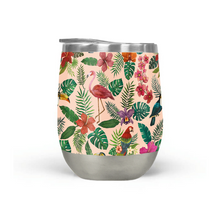 Load image into Gallery viewer, Tropical Bird Stemless Wine Tumbler