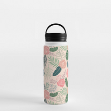 Load image into Gallery viewer, Tropical Floral Handle Lid Water Bottle