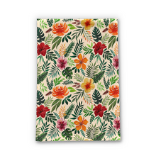 Load image into Gallery viewer, Tropical Watercolor Floral Tea Towel