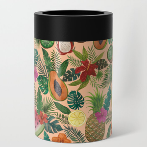 Tropical Fruit and Flowers Can Cooler