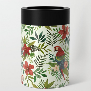 Tropical Parrot Can Cooler/Koozie