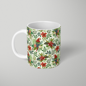Tropical Parrot Pattern - Mug