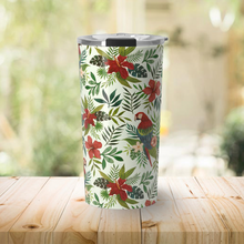 Load image into Gallery viewer, Tropical Parrot Travel Mug