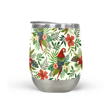 Load image into Gallery viewer, Tropical Parrot Stemless Wine Tumbler