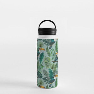Tropical Toucan Handle Lid Water Bottle