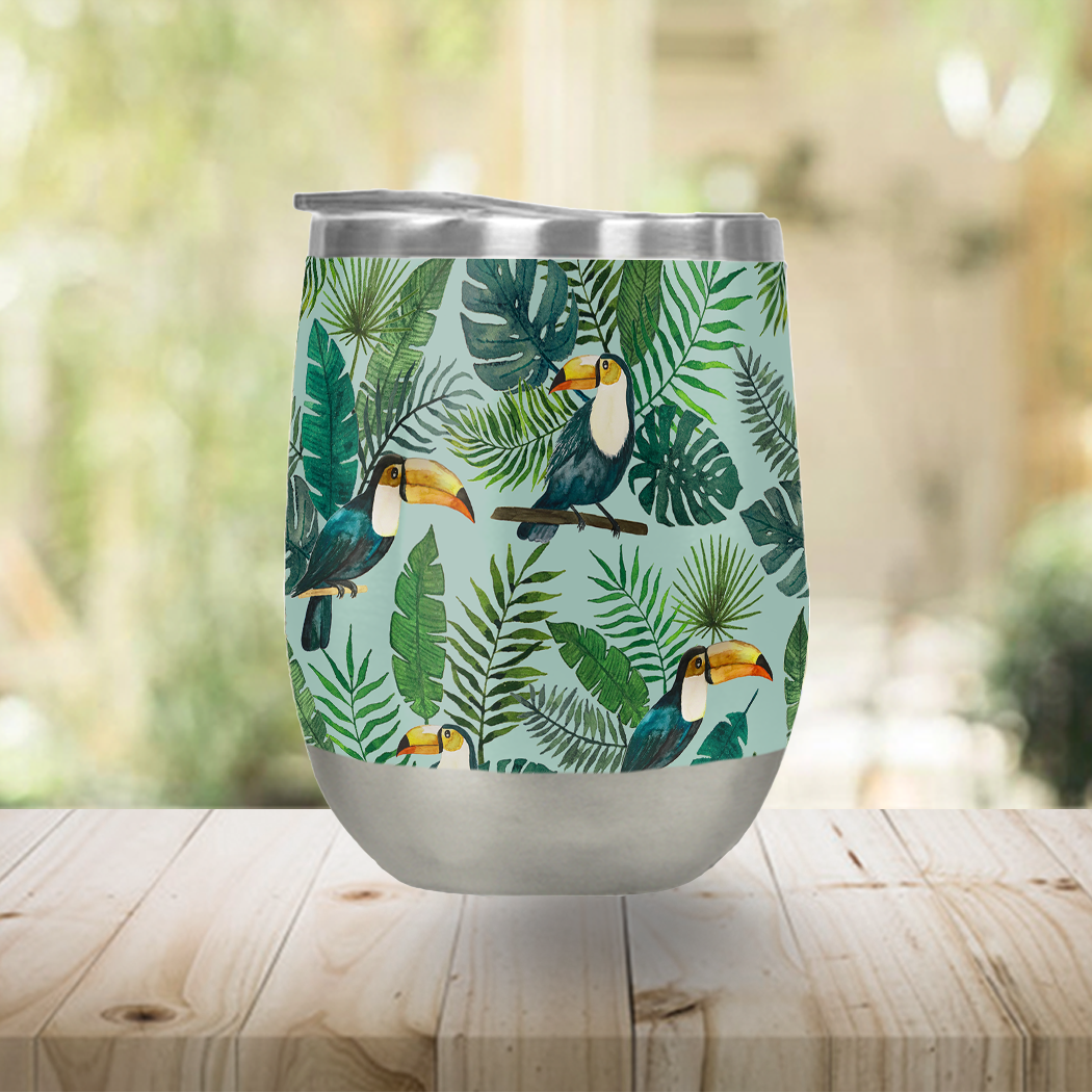 Tropical Toucan Stemless Wine Tumbler [Wholesale]