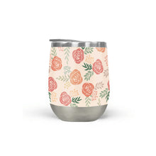 Load image into Gallery viewer, Warm Floral Pattern Stemless Wine Tumblers