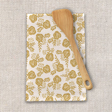 Load image into Gallery viewer, Warm Gold Floral Tea Towels [Wholesale]