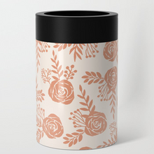 Load image into Gallery viewer, Warm Orange Floral Can Cooler/Koozie