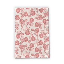 Load image into Gallery viewer, Warm Pink Floral Tea Towels
