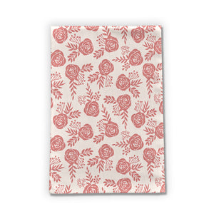 Warm Pink Floral Tea Towels [Wholesale]