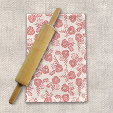 Load image into Gallery viewer, Warm Pink Floral Tea Towels