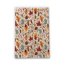 Load image into Gallery viewer, Watercolor Fall Leaves Tea Towel