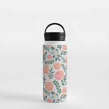 Load image into Gallery viewer, Watercolor Floral Handle Lid Water Bottle